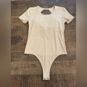 Vuori Cream One Piece Bodysuit